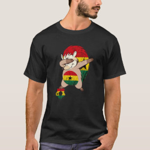 Ghana Hedgehog Ghana Flag Ghanese Pride Ghana Foot T-Shirt
