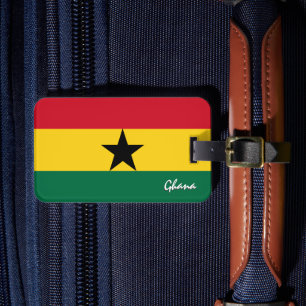 Ghana Luggage Tags, patriotic Ghanaian Flag Luggage Tag