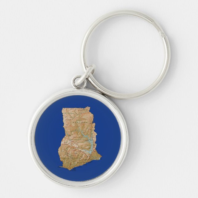 Ghana Map Keychain (Front)