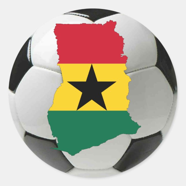 Ghana national team classic round sticker (Front)