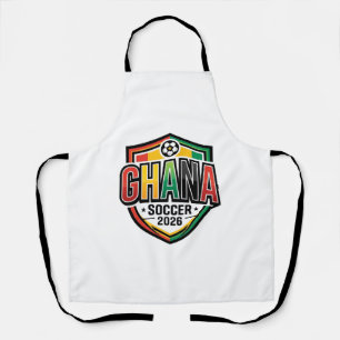 Ghana Soccer 2026 Soccer Bold Country Typography R Apron