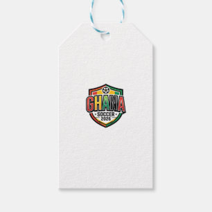 Ghana Soccer 2026 Soccer Bold Country Typography R Gift Tags