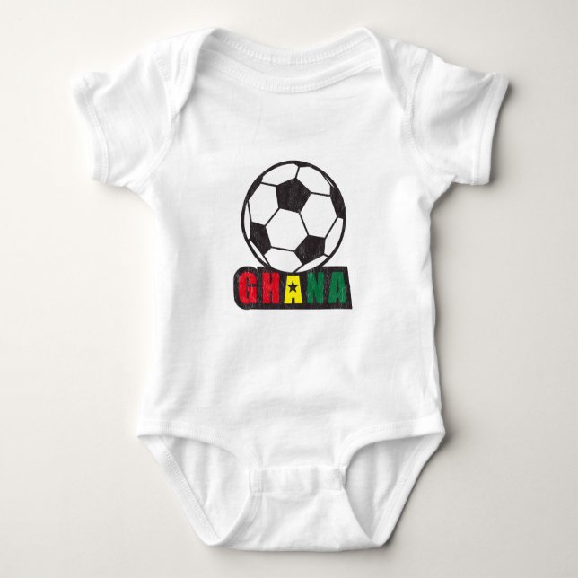 Ghana Soccer Baby Bodysuit (Front)