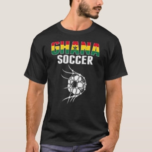 Ghana Soccer Ball In Net Goal   Ghanian Football S T-Shirt