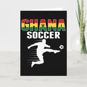 Ghana Soccer Fans Jersey - Proud Ghanian Footbyll Card