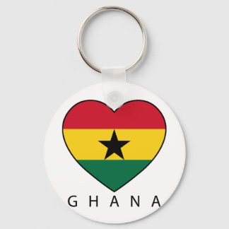 Ghana Soccer Heart "GHANA"-Herz Key Ring