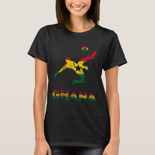 Ghana Soccer Player Ghana Ghanese Roots Evolution T-Shirt