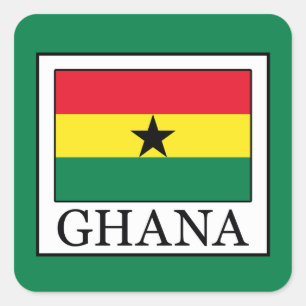 Ghana Square Sticker