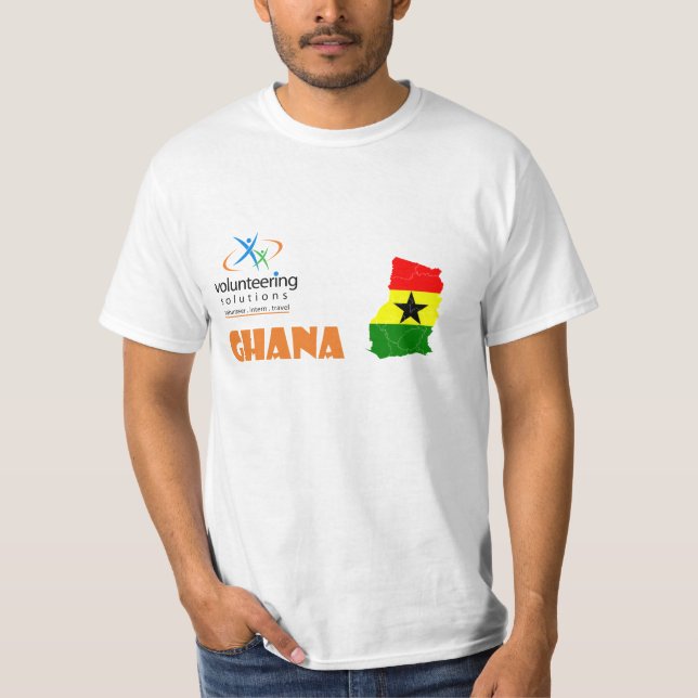 Ghana Volunteer T-shirt - Volunteering Solutions (Front)