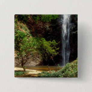 Ghana: Wli Falls, a.k.a. Agumatsa Falls (Volta 15 Cm Square Badge