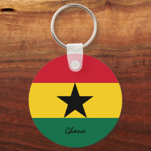 Ghanaian Flag & Ghana holiday, patriots / sports Key Ring