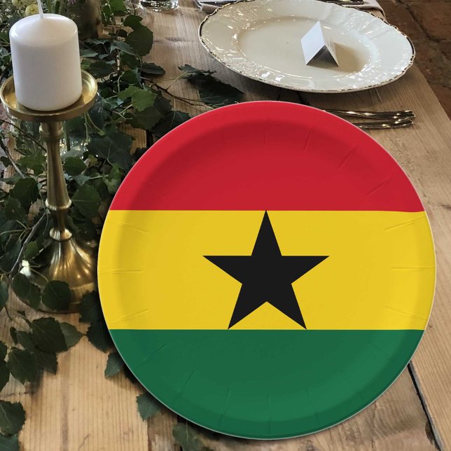 Ghanaian Flag plates, party, sports, Ghana Paper Plate (Creator Uploaded)