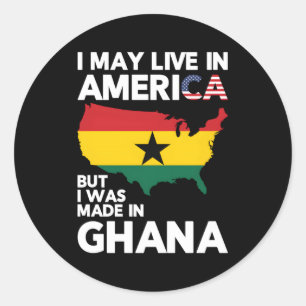 Ghanaian Ghana For Ghanaian People Classic Round Sticker