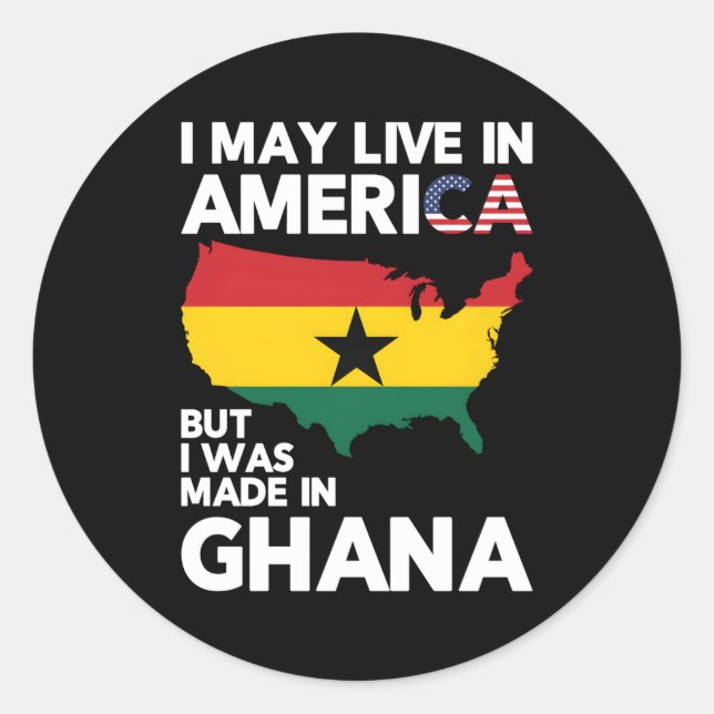 Ghanaian Ghana For Ghanaian People Classic Round Sticker (Front)