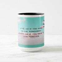 Ghandi Inspirational Quote Tropical Themed