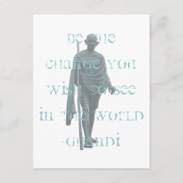 ghandi postcard (Front)