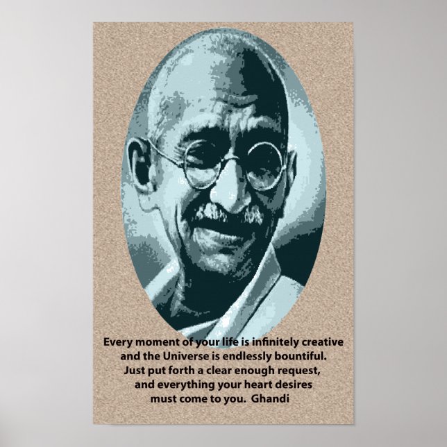 Ghandi quotation poster (Front)