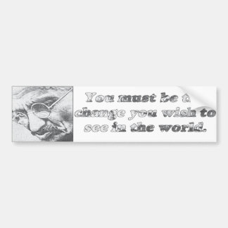 Ghandi quote bumper sticker