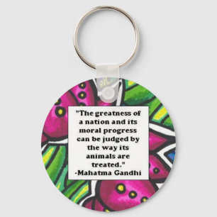 Ghandi Quote Key Ring