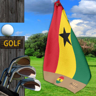 Ghanian flag, Ghana monogrammed /Africa golf towel