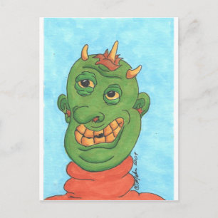 Ghastly Ghoul Postcard