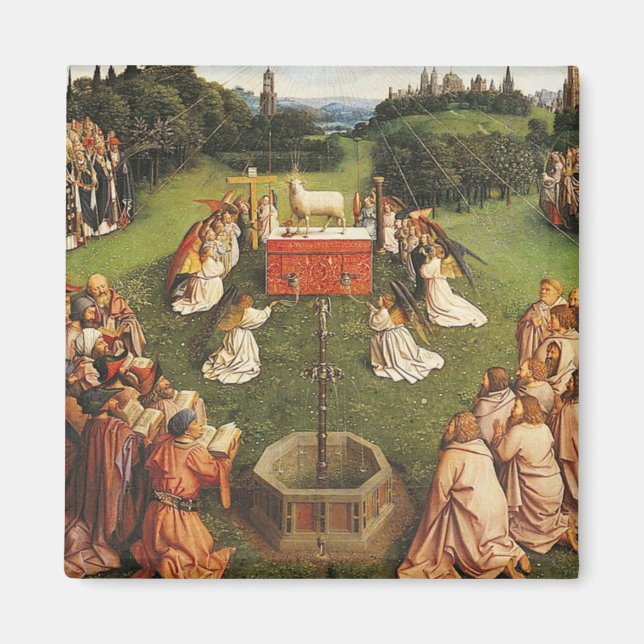 Ghent Altarpiece By Van Eyck Brothers Magnet (Front)