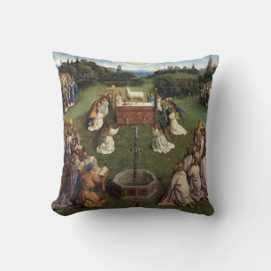 Ghent Altarpiece(detail), Van Eyck Brothers Cushion