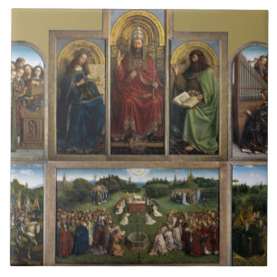 Ghent Altarpiece, Van Eyck Brothers Ceramic Tile