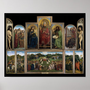 Ghent Altarpiece, Van Eyck Brothers Poster