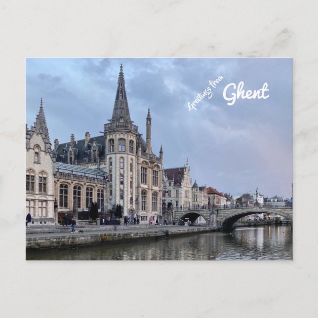 Ghent, Belgium. Postcard (Front)