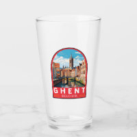 Ghent Belgium Travel Art Vintage