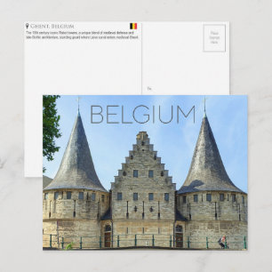 Ghent, Belgium Travel Postcard