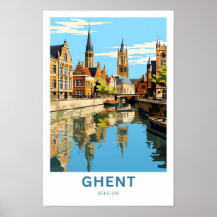 Ghent Belgium Travel Print