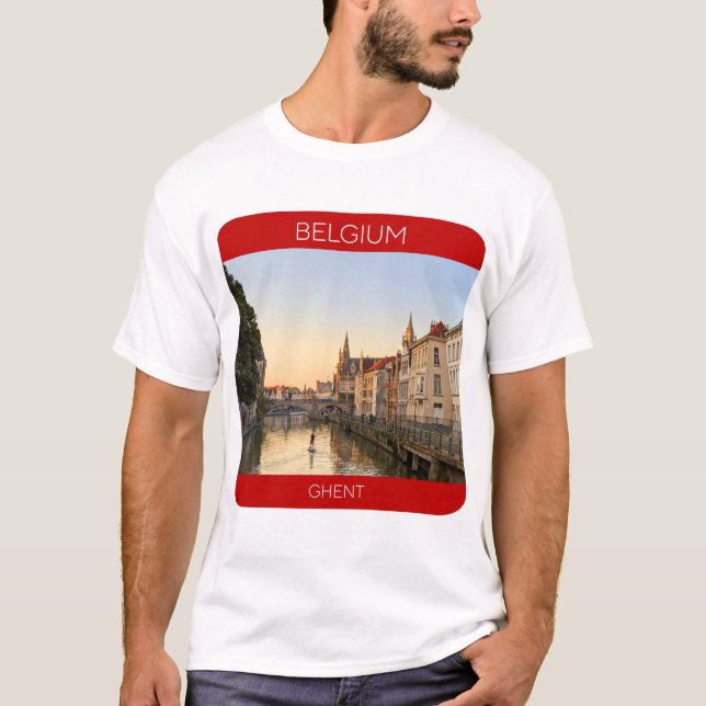 Ghent, Belgium Travel T-Shirt (Front)