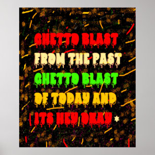 GHETTO BLAST AFRO AMERICAN STYLE POSTER
