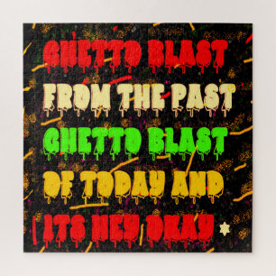 GHETTO BLAST FROM THE PAST PARTY ON AFRO AMERICANS JIGSAW PUZZLE