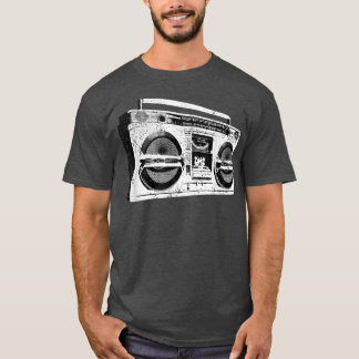 Ghetto Blaster Boombo Radio Hip Hop Tape Deck Musi T-Shirt