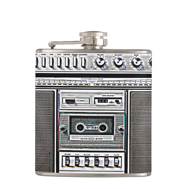 GHETTO BLASTER HIP FLASK (Front)