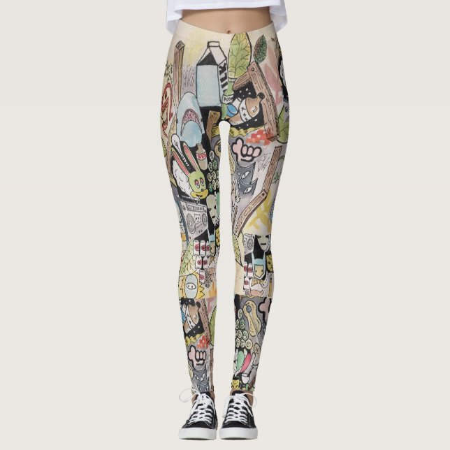 Ghetto Blaster Leggings (Front)
