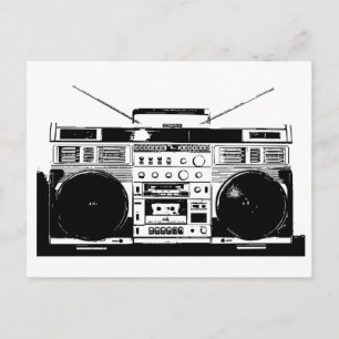 Ghetto Blaster Postcard