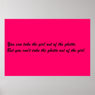 Ghetto Girl Poster