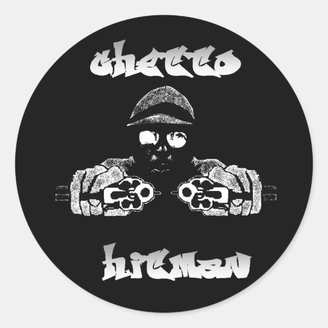 Ghetto Hitman Sticker (Front)