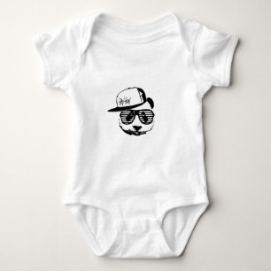 Ghetto panda baby bodysuit