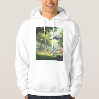 Ghibli art on hoodie