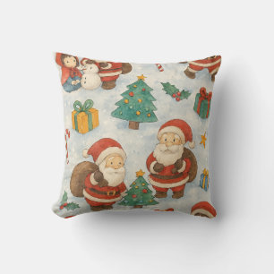 Ghibli-Style Christmas Pattern Cushion