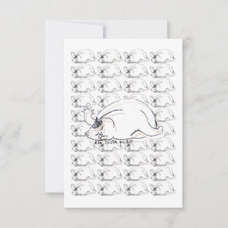 Ghibli styled "Don´t Annoy Me" Cat RSVP Card