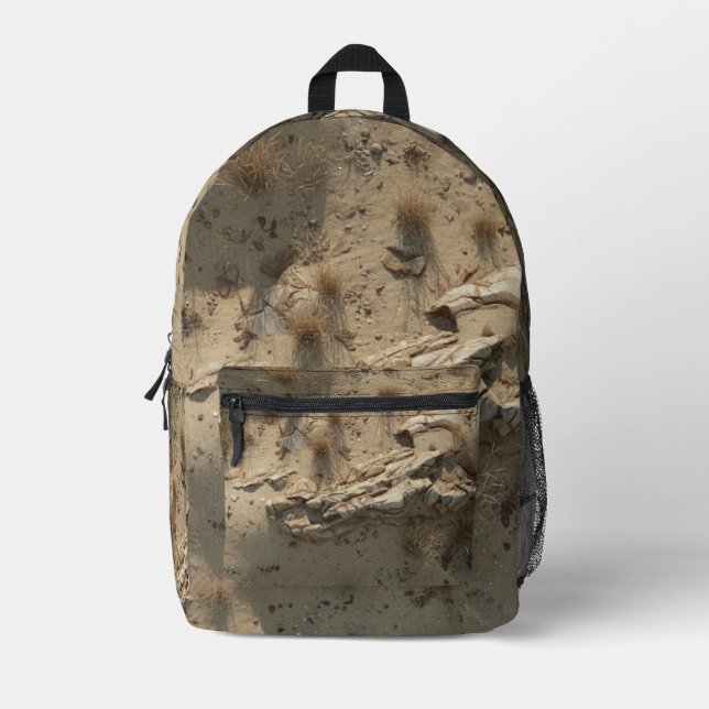 Ghillie Suit Sand Pattern Printed Backpack (Front)