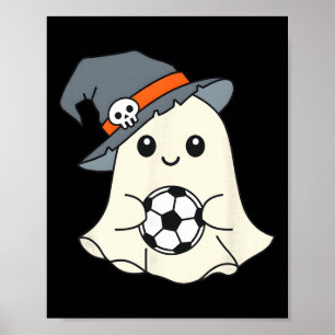 Ghoooal Soccer Ghost Halloween Funny Soccer Hallow Poster