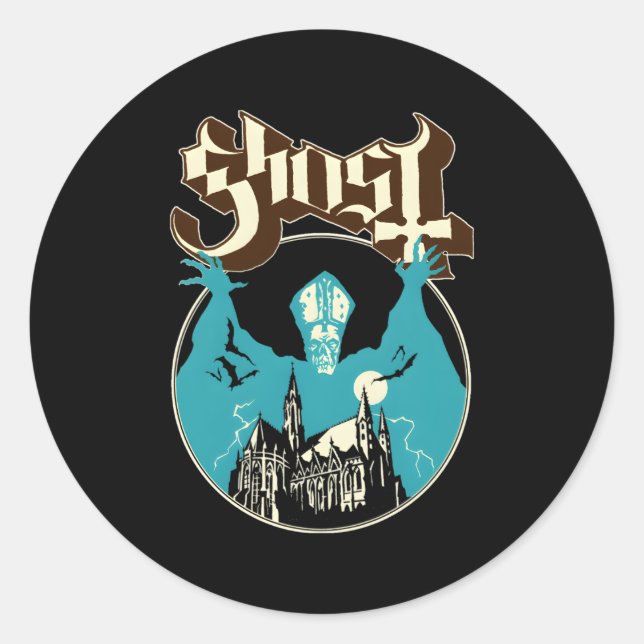 Ghost Â€“ Opus Classic Round Sticker (Front)