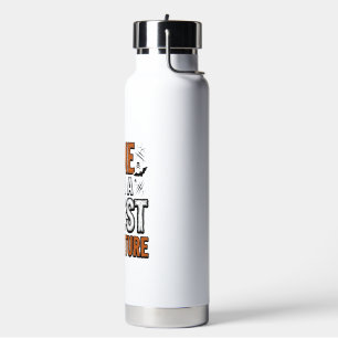 Ghost Adventure Halloween Vintage Typography Desig Water Bottle
